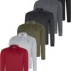 SET OF SIX V4007 DEWBERRY MEN'S SWEATSHIRT-BLACK-NAVY-ANTHRACITE-GREY-BURGUNDY-KHAKI