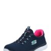 SKECHERS Belebújós cipők 'Summits'  tengerészkék / menta / rózsaszín