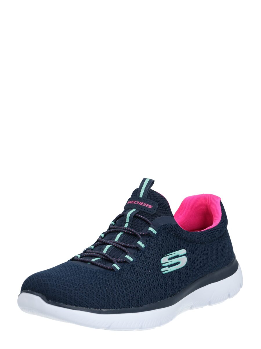 SKECHERS Belebújós cipők 'Summits'  tengerészkék / menta / rózsaszín
