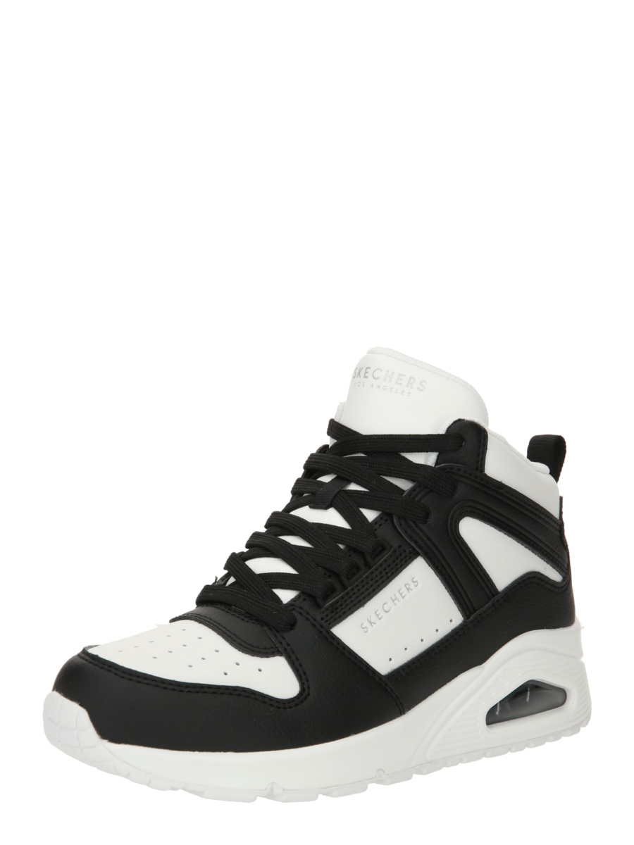SKECHERS Magas szárú sportcipők  fekete / fehér-Ár
