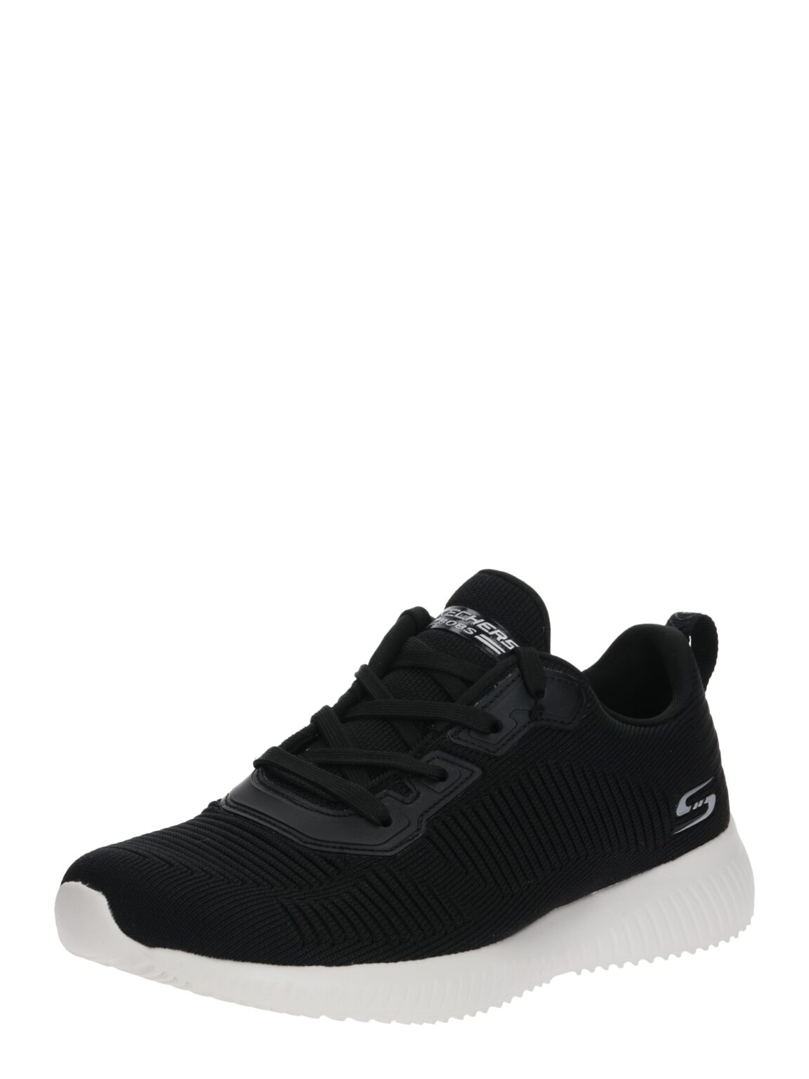 SKECHERS Rövid szárú sportcipők 'Bobs Squad'  fekete / fehér