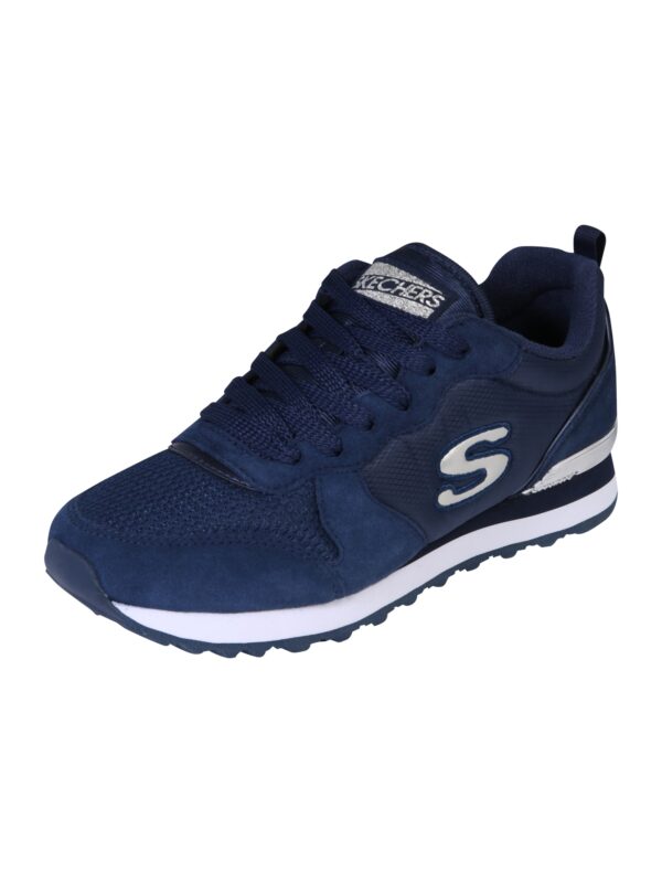 SKECHERS Rövid szárú sportcipők 'Gold'n Gurl'  tengerészkék / természetes fehér