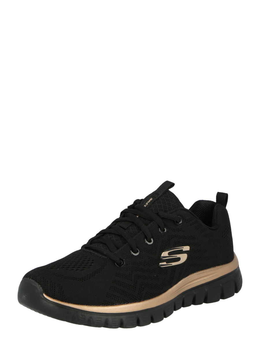 SKECHERS Rövid szárú sportcipők 'Graceful Get Connected'  arany / fekete-Hungary