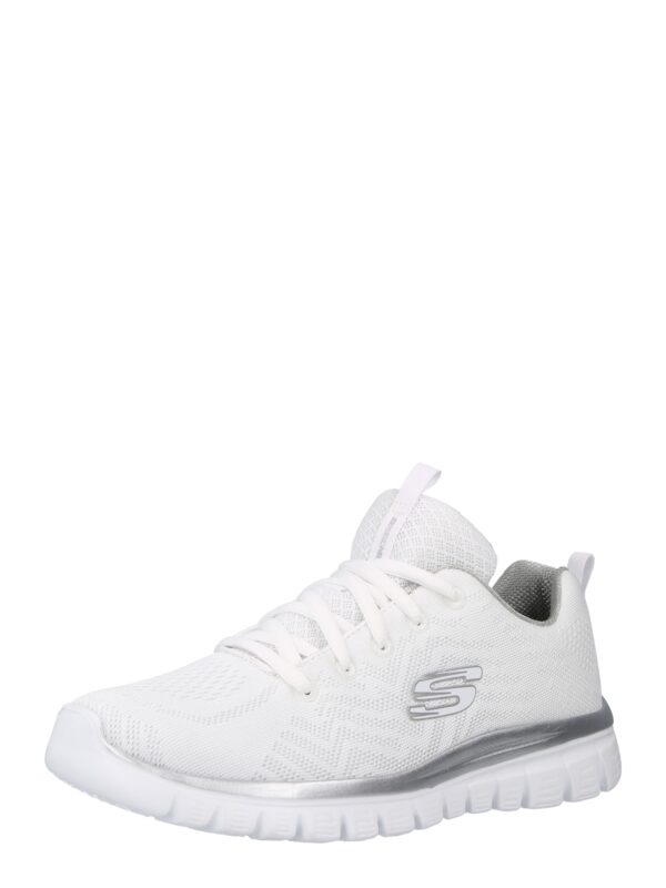 SKECHERS Rövid szárú sportcipők 'Graceful Get Connected'  ezüst / fehér-hu