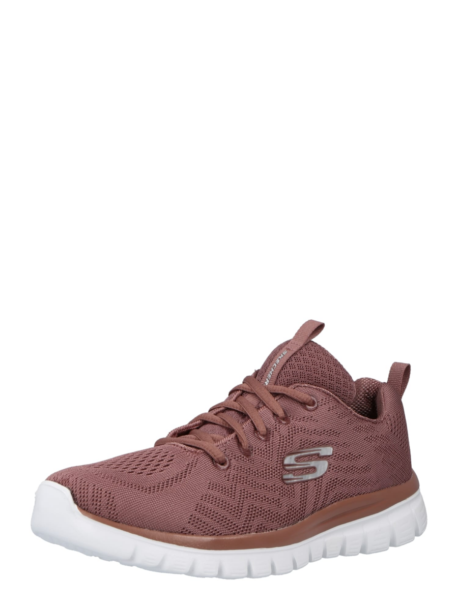 SKECHERS Rövid szárú sportcipők 'Graceful Get Connected'  fáradt rózsaszín / ezüst-Hungary