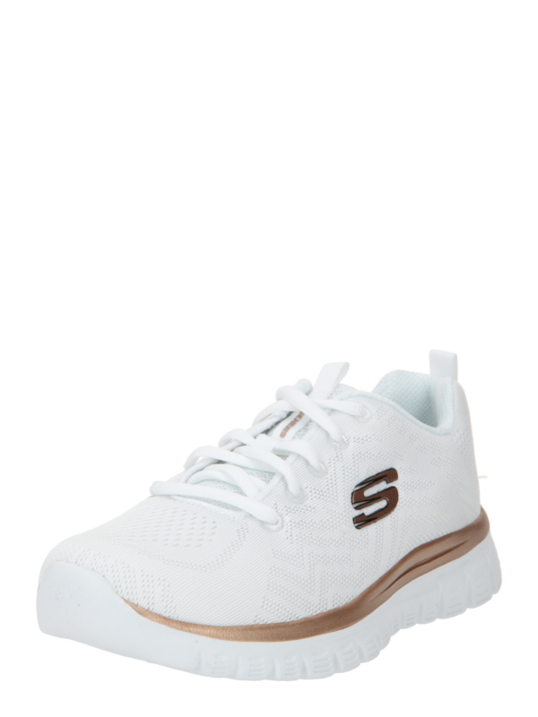 SKECHERS Rövid szárú sportcipők 'Graceful Get Connected'  fekete / fehér-Ár