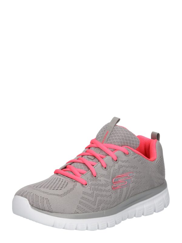 SKECHERS Rövid szárú sportcipők 'Graceful Get Connected'  szürke / rózsaszín