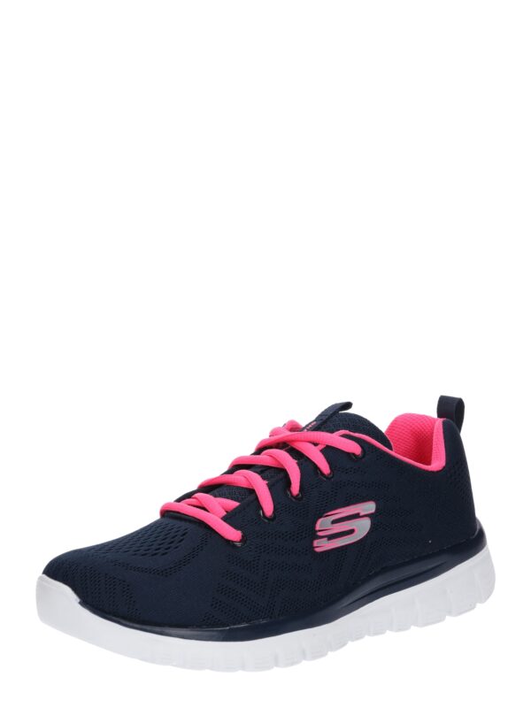 SKECHERS Rövid szárú sportcipők 'Graceful Get Connected'  tengerészkék / szürke / rózsaszín