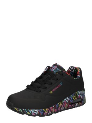 SKECHERS Rövid szárú sportcipők 'Loving Love'  kék / sárga / rózsaszín / fekete-hu