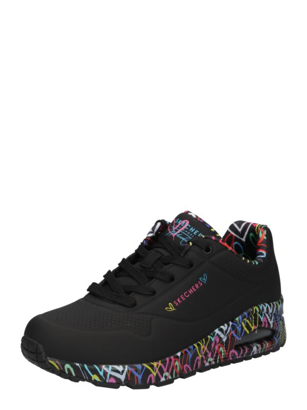 SKECHERS Rövid szárú sportcipők 'Loving Love'  kék / sárga / rózsaszín / fekete-hu