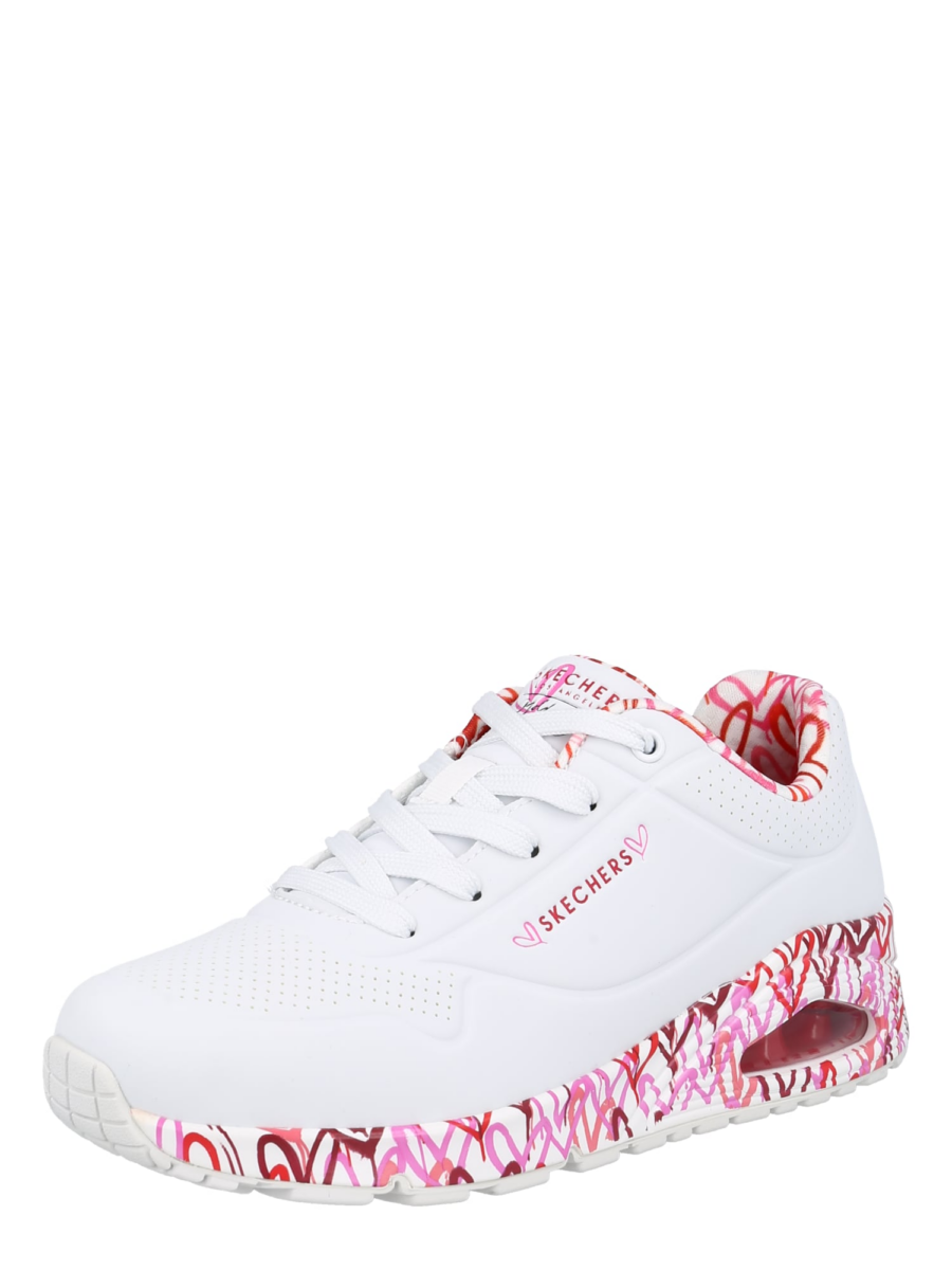 SKECHERS Rövid szárú sportcipők 'Loving Love'  lila / rózsaszín / piros / fehér-Hungary
