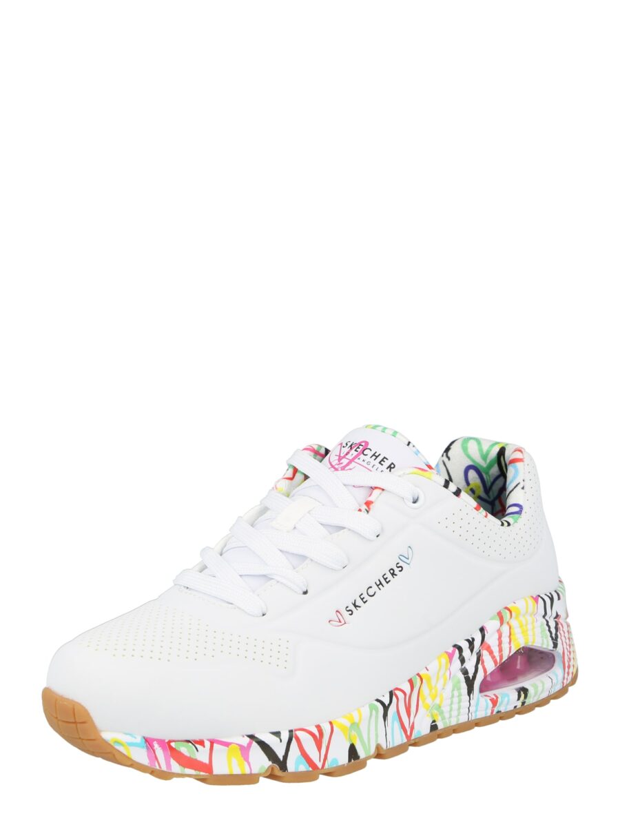 SKECHERS Rövid szárú sportcipők 'Loving Love'  sárga / rózsaszín / fekete / fehér-hu