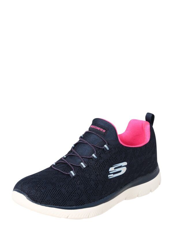 SKECHERS Rövid szárú sportcipők 'Summits'  tengerészkék / opál / rózsaszín / fehér