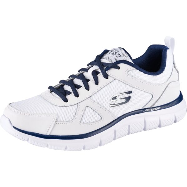 SKECHERS Rövid szárú sportcipők 'Track - Scloric'  tengerészkék / fehér