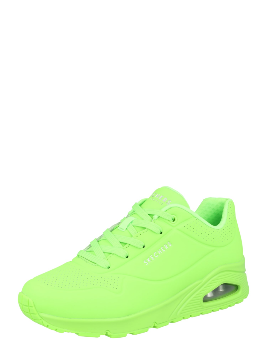 SKECHERS Rövid szárú sportcipők 'Uno - Night Shades'  neonzöld-Hungary