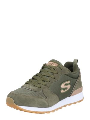 SKECHERS Rövid szárú sportcipők  olíva / rózsa