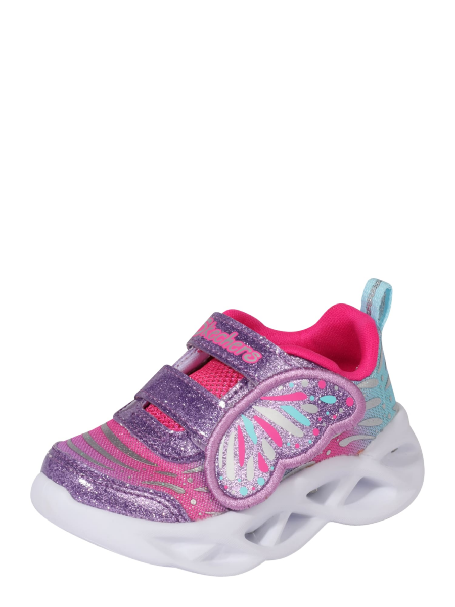 SKECHERS Sportcipő  világoskék / rózsaszín / ezüst / fehér-Hungary