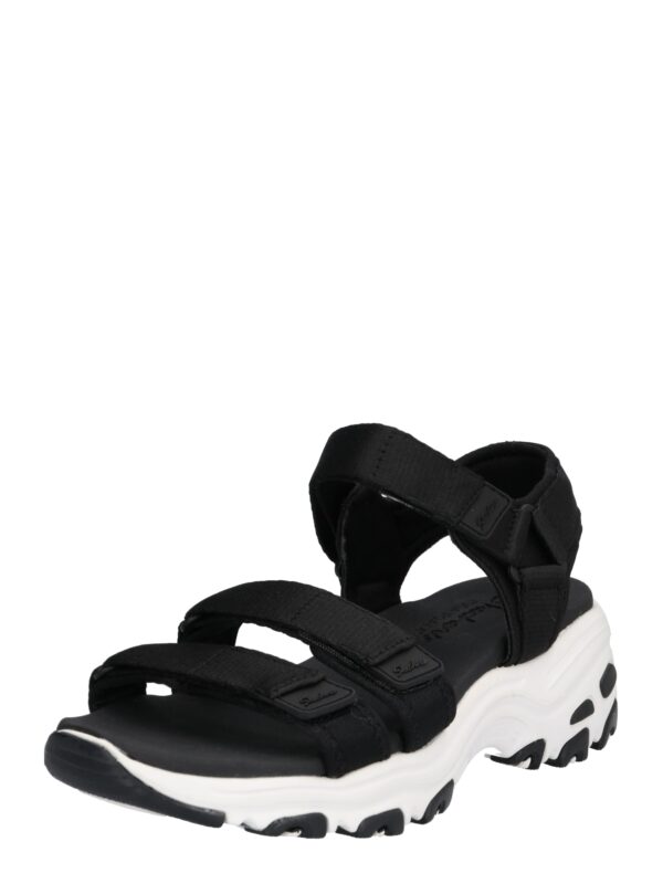 SKECHERS Túraszandálok  fekete / fehér