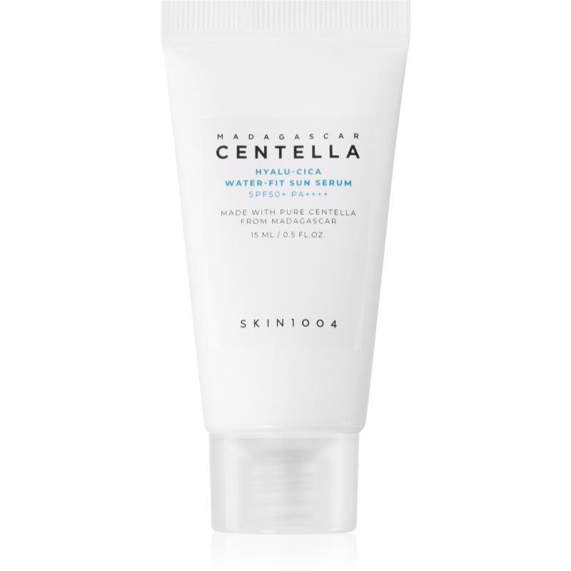 SKIN1004 Madagascar Centella Hyalu-Cica Water-Fit Sun Serum védő szérum hidratáló hatással SPF 50+ 15 ml-Ár