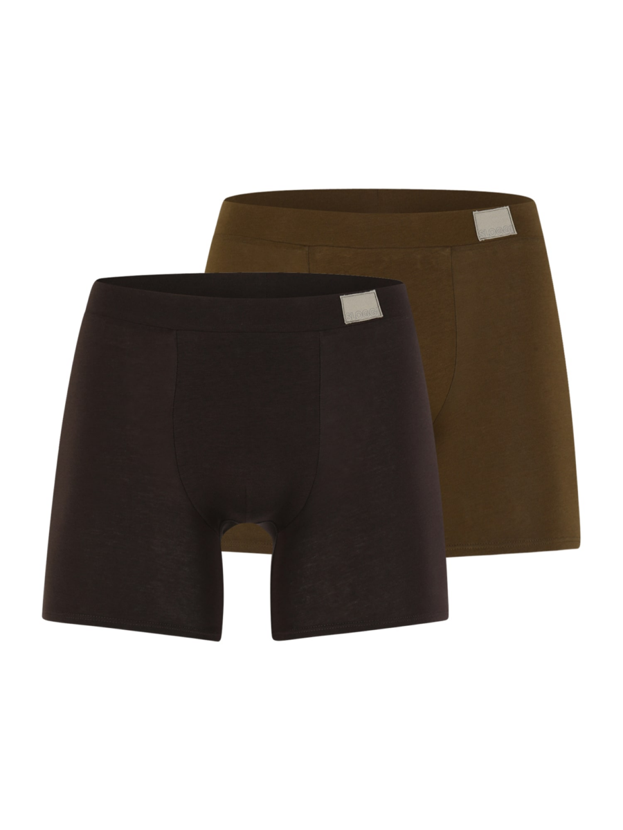 SLOGGI Boxeralsók 'men GO Natural H'  sötét barna / olíva-Hungary