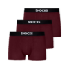 SNOCKS Boxeralsók  burgundi vörös / fekete / fehér-Hungary
