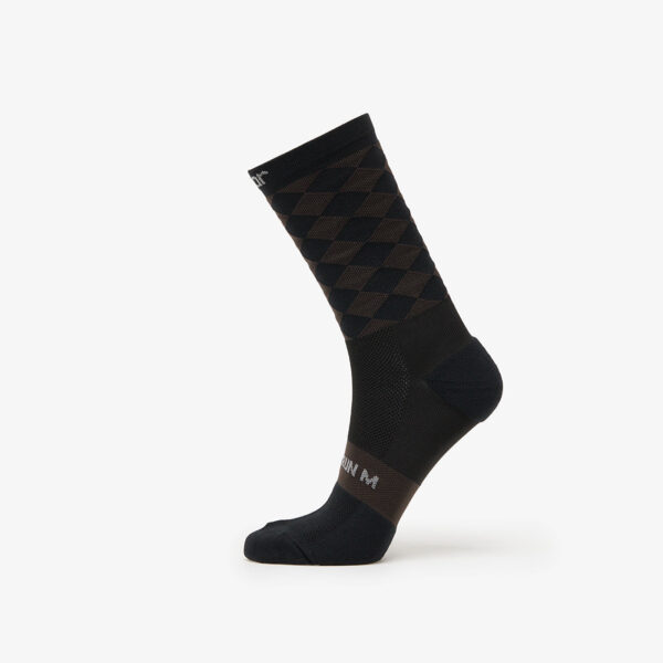 SOAR Running Diamond Crew Sock Black/Brown S-alacsony-ár