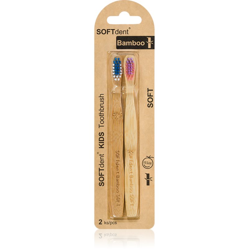 SOFTdent Bamboo Kids bambusz fogkefe gyerekeknek 2 db-Ár