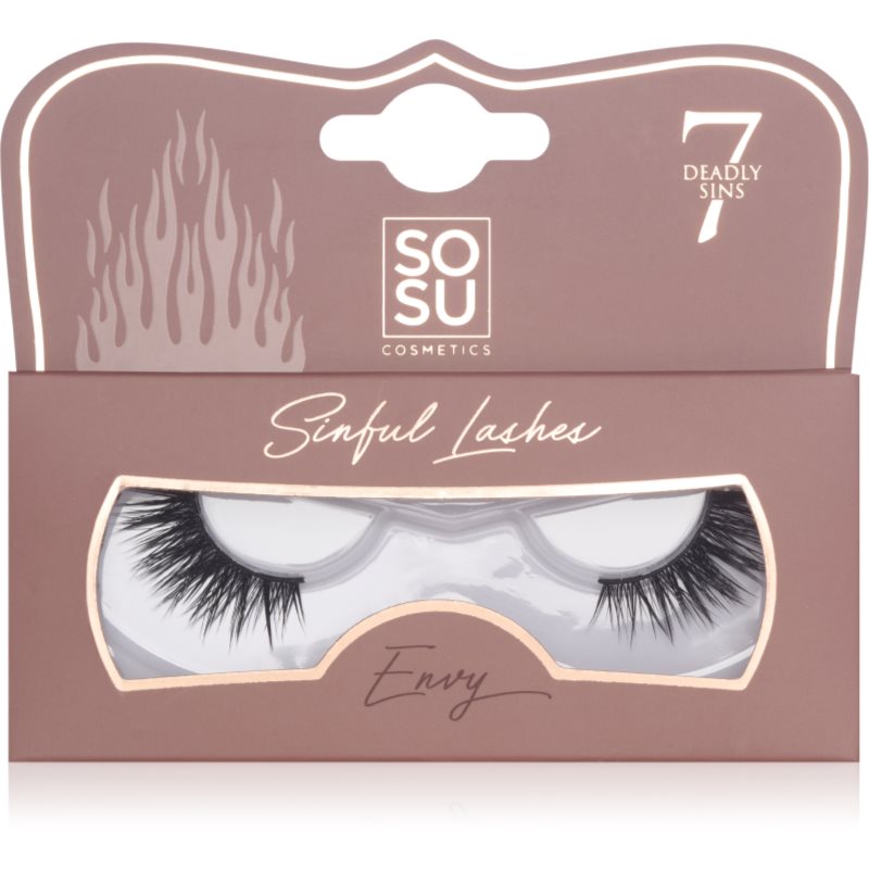 SOSU Cosmetics Deadly Sins Lashes műszempillák Envy 1 db