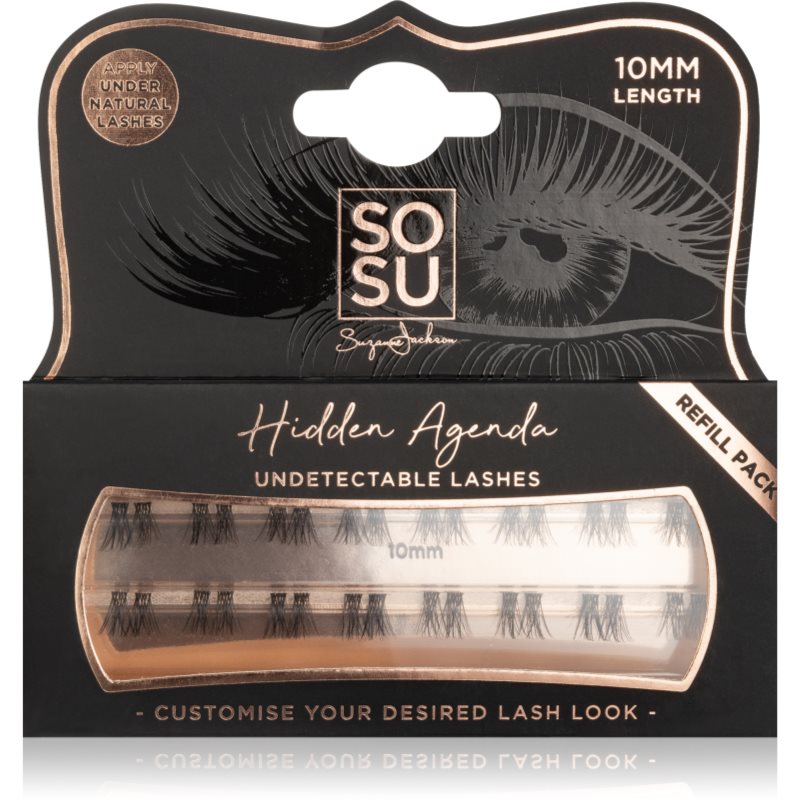 SOSU Cosmetics Hidden Agenda Undetectable Lashes Csomómentes elválasztott szempillák 10 mm-Ár