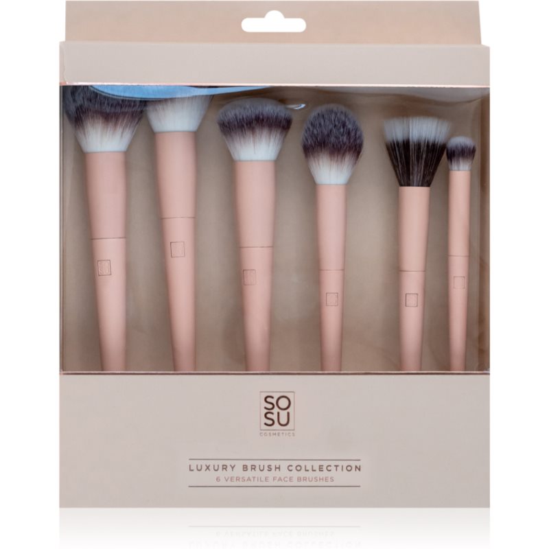 SOSU Cosmetics Luxury Brush Face Collection ecset szett az arcra 6 db-Ár