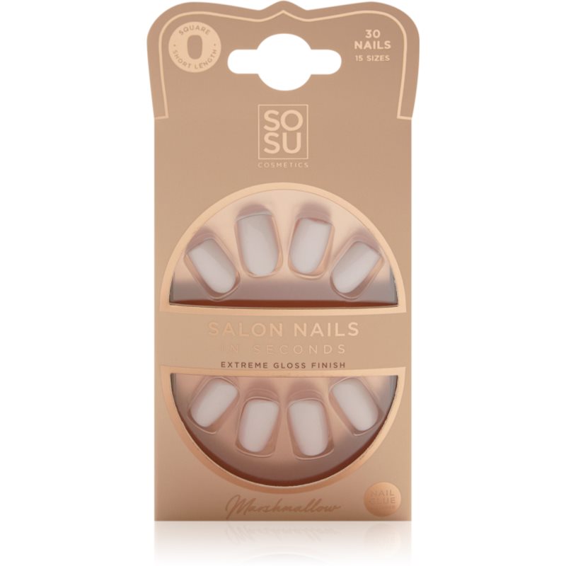 SOSU Cosmetics Salon Nails műköröm árnyalat Marshmallow 30 db-Ár