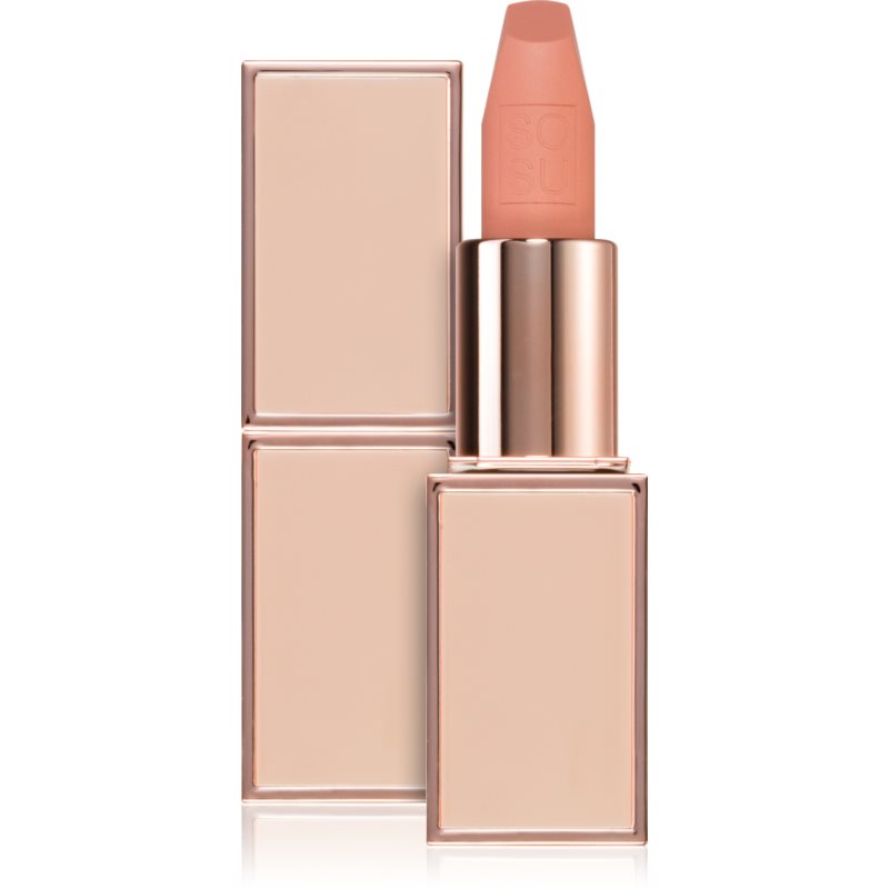 SOSU Cosmetics Satin Lipsticks selyem rúzs árnyalat Crème Brulee 3.2 g