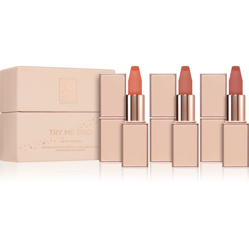 SOSU Cosmetics Try Me Trio rúzs szett-Ár