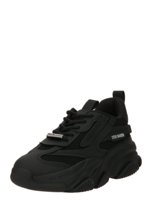 STEVE MADDEN Rövid szárú sportcipők 'POSSESSION'  fekete / fehér-Ár