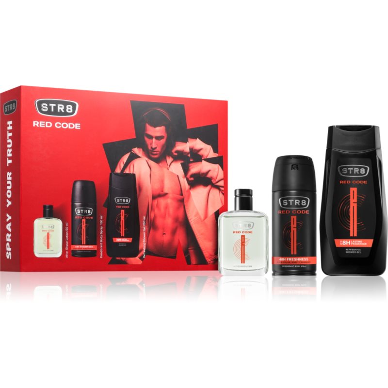 STR8 Red Code ajándékszett uraknak