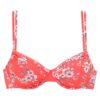 SUNSEEKER Bikini felső 'Ditsy'  benzin / korál / rózsaszín / fehér