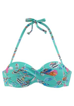 SUNSEEKER Bikini felső 'Jam'  jáde / vegyes színek