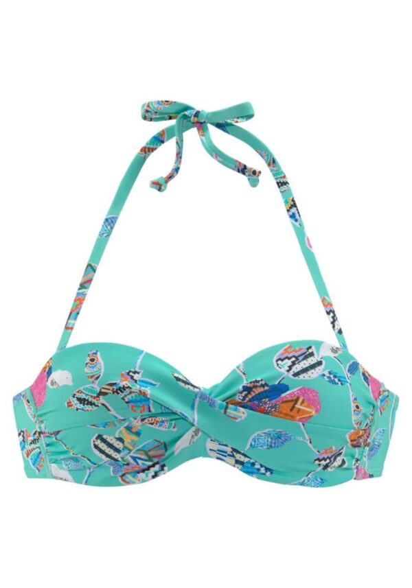 SUNSEEKER Bikini felső 'Jam'  jáde / vegyes színek