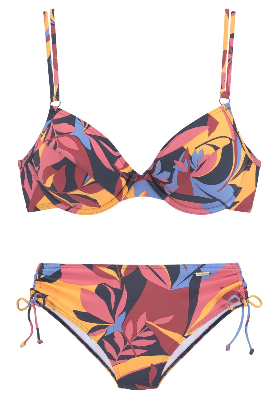 SUNSEEKER Bikini  kék / limone / pitaja / fáradt rózsaszín-hu