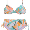 SUNSEEKER Bikini  menta / sötétzöld / pasztellila / korál-Hungary