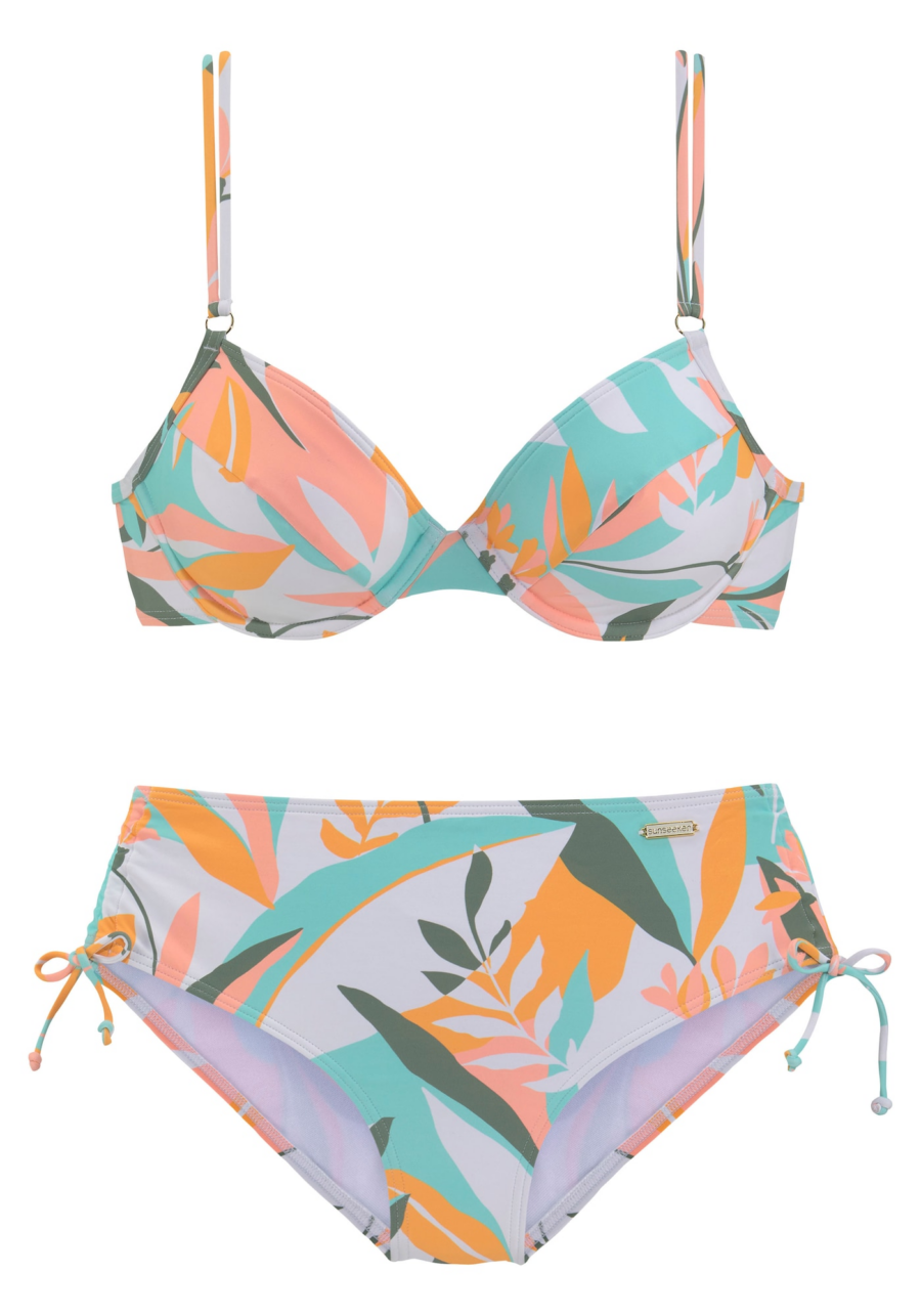 SUNSEEKER Bikini  menta / sötétzöld / pasztellila / korál-Hungary