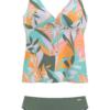 SUNSEEKER Tankini  világosszürke / khaki / menta / lazac-Hungary