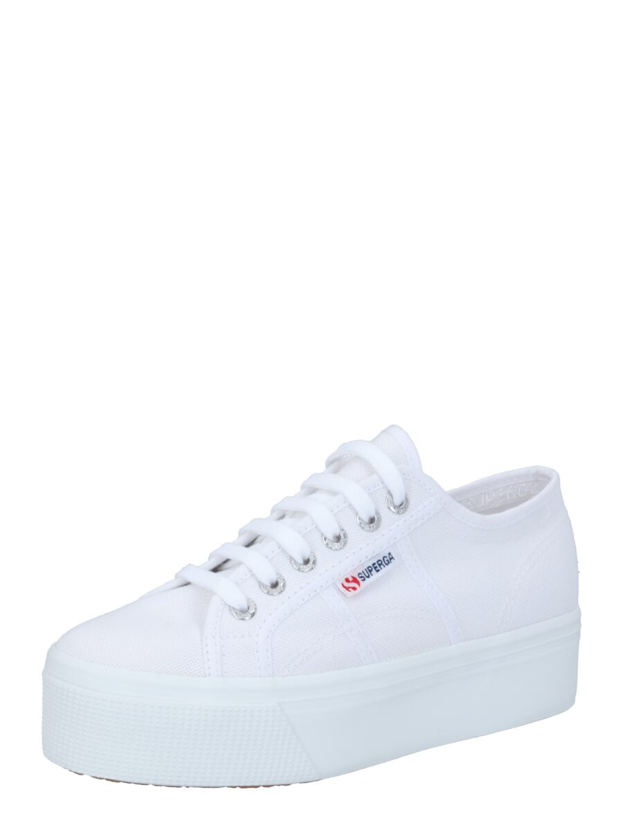 SUPERGA Rövid szárú sportcipők  tengerészkék / rózsaszín / piros / fehér-hu