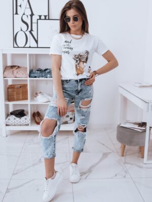 SZŐKE női póló fehér Dstreet SZŐKE női póló fehér Dstreet