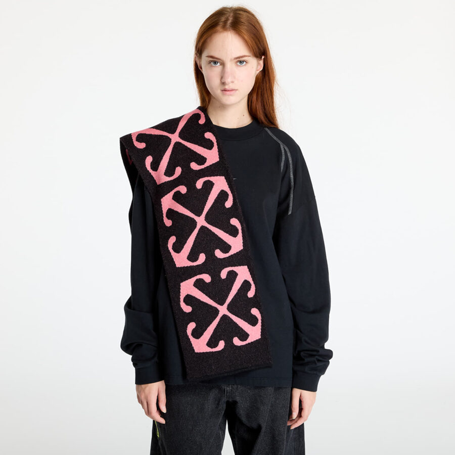 Sál Off-White Kids Arrow Diag Scarf Black/ Pink Universal-alacsony-ár