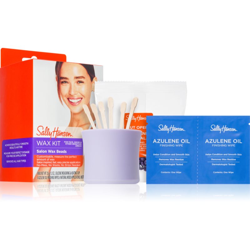 Sally Hansen Salon Wax Kit lehúzócsík nélküli gyanta szőrtelenítéshez az arcra és az érzékeny részekre 35 g-Ár