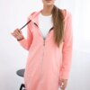 Salmon dress with hood
