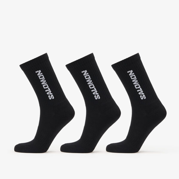 Salomon Everyday Crew Socks 3-Pack Black/ Black S-alacsony-ár