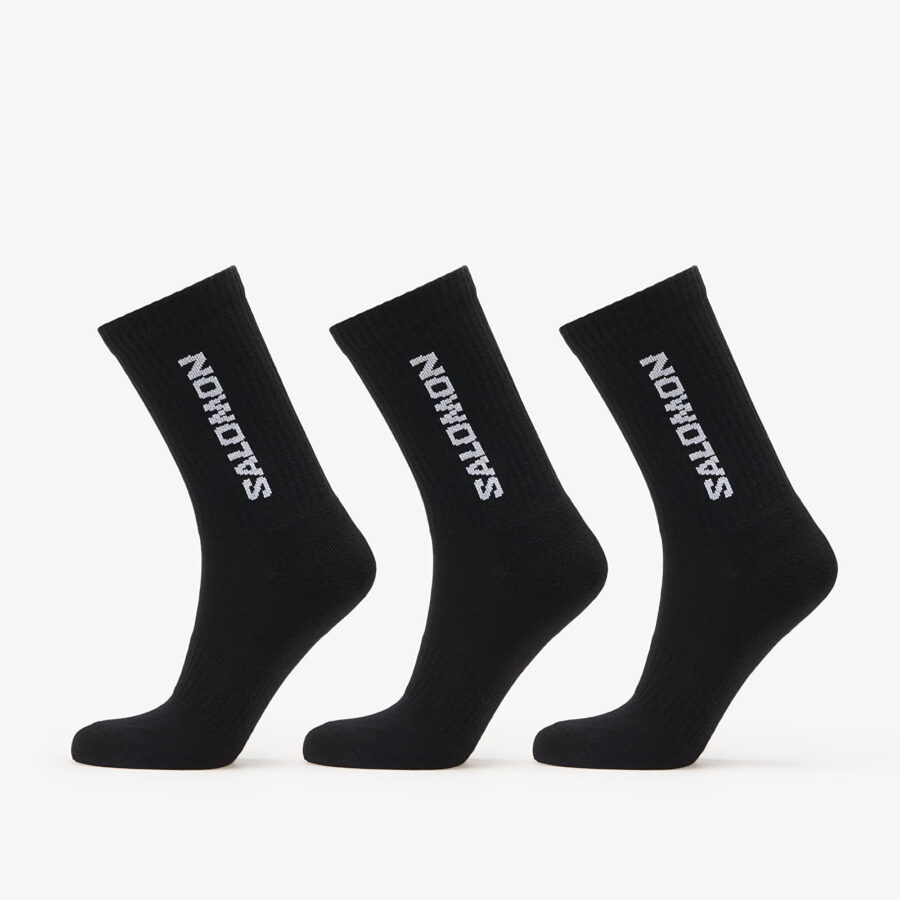 Salomon Everyday Crew Socks 3-Pack Black/ Black S-alacsony-ár