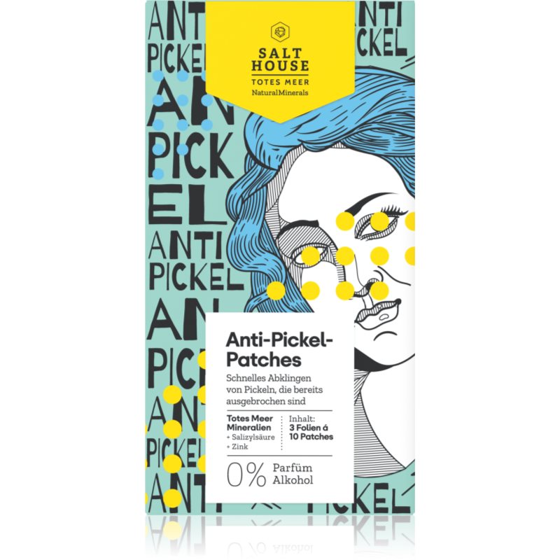 Salt House Natural Minerals Anti-pimple Patches tapasz problémás bőrre pattanások ellen 30 db-Ár